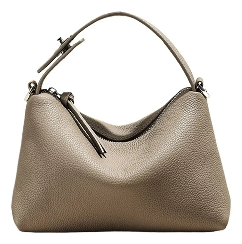 Genuine Leather Portable Shoulder Bag Fashion Casual Messenger Tote Bag