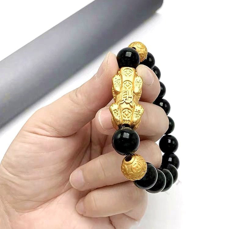 Black Obsidian Pixiu Bracelet