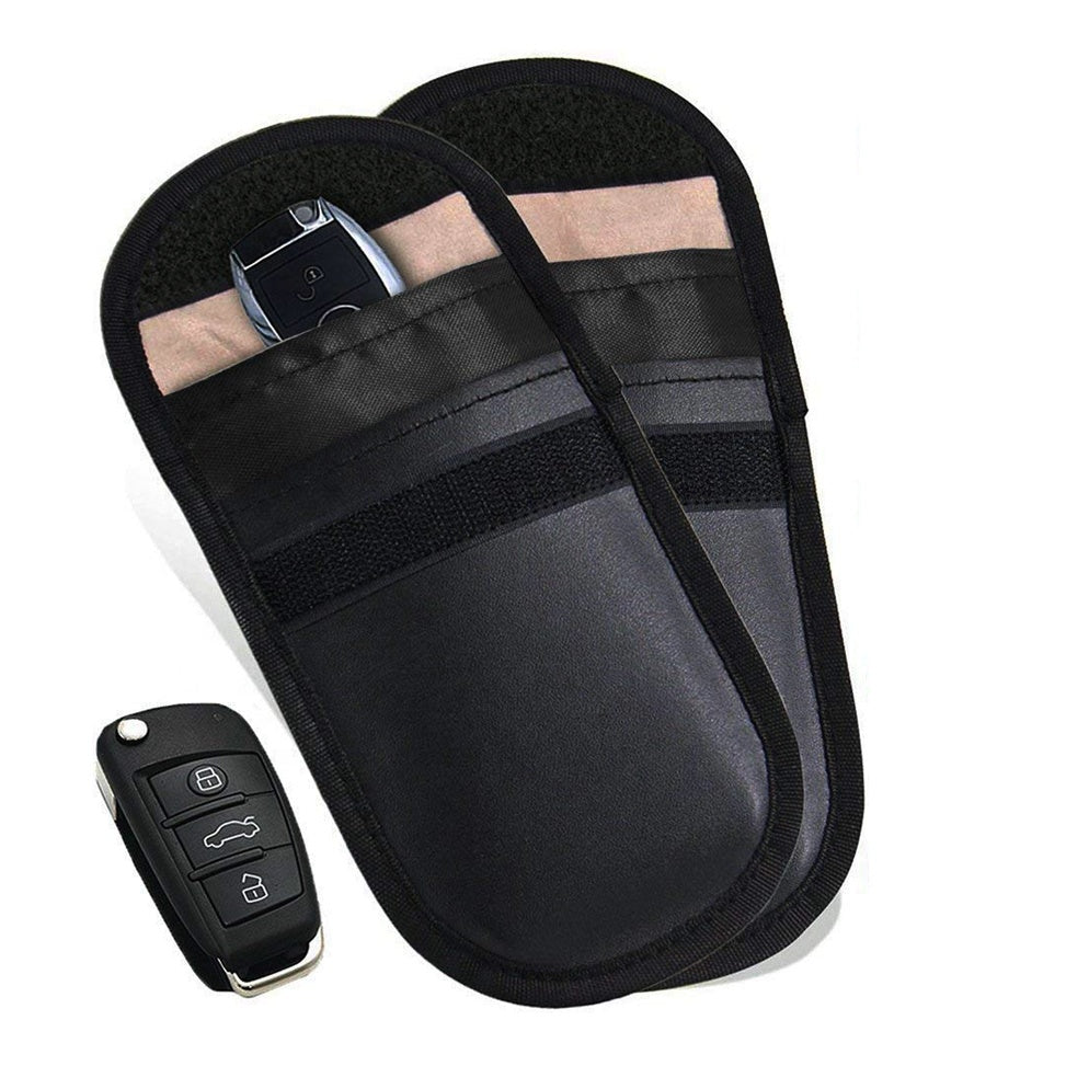 Car Key Signal Blocker Case Faraday Cage Fob Key Bag RFID Locking Bag