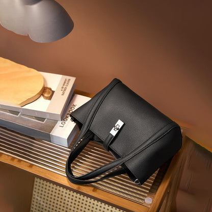 Fashionable Korean-style Large-capacity Leather Handbag