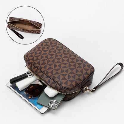 All-matching Printed Clutch Personalized Business Hand-held Bag Clip Wallet