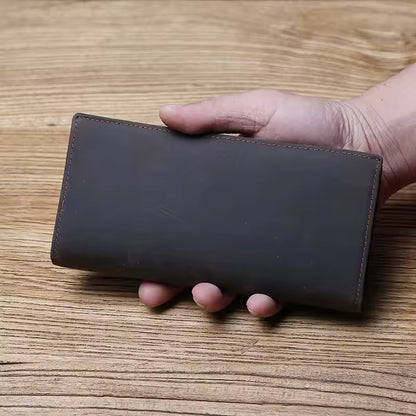 Pure First Layer Cowhide Retro Wallet