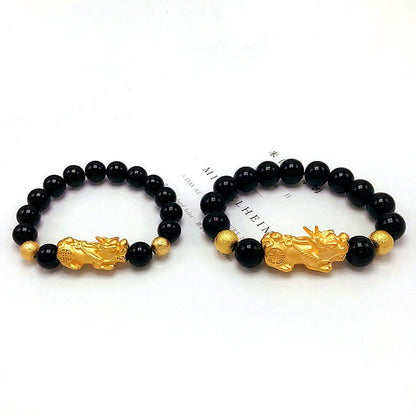 Black Obsidian Pixiu Bracelet