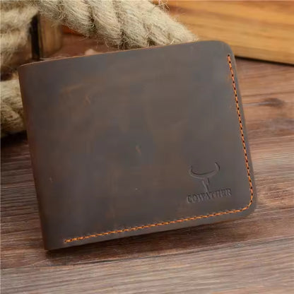 Business Fashion Men Retro Short Wallet