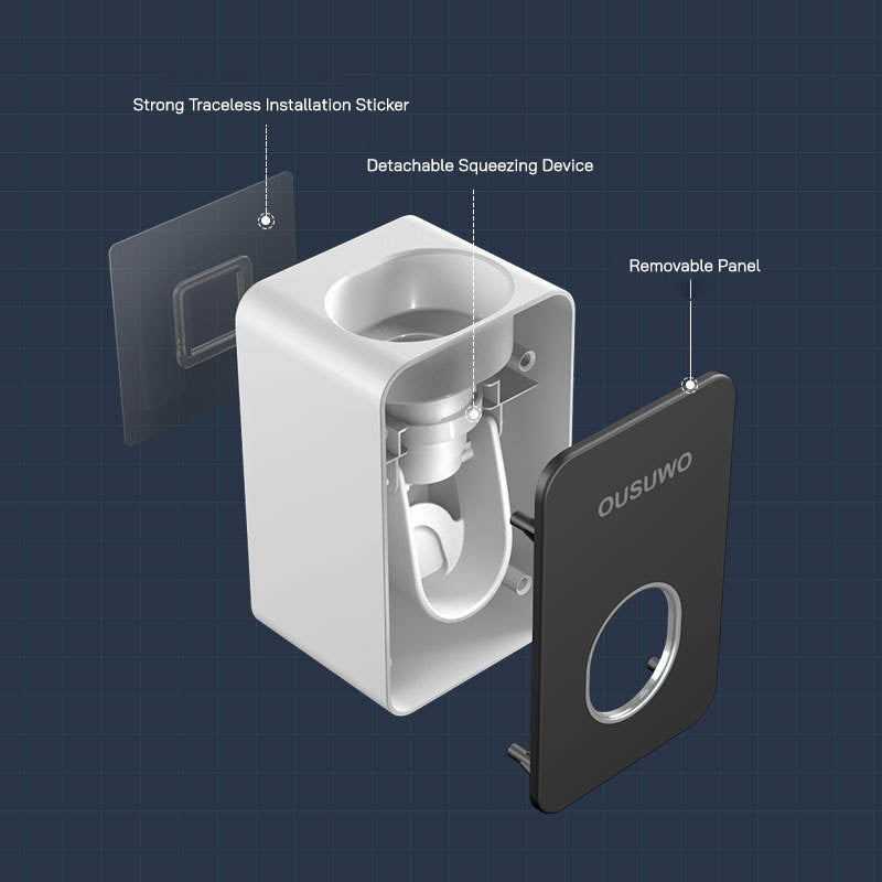 Automatic Toothpaste Dispenser Wall-mounted Punch-free