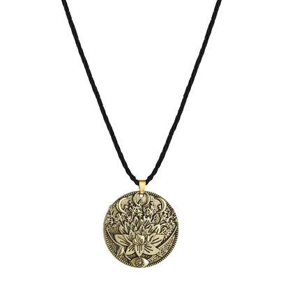 Lotus Pendant Necklace For Men