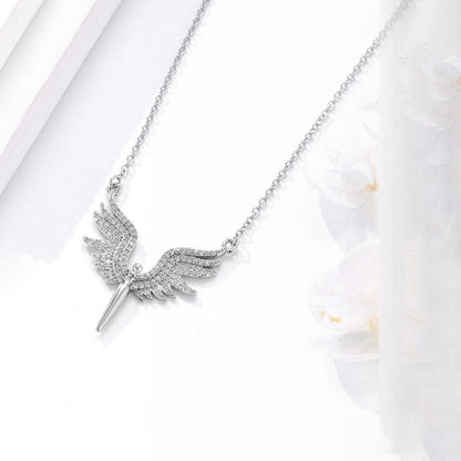 Angel Wings Stainless Steel Necklace Set