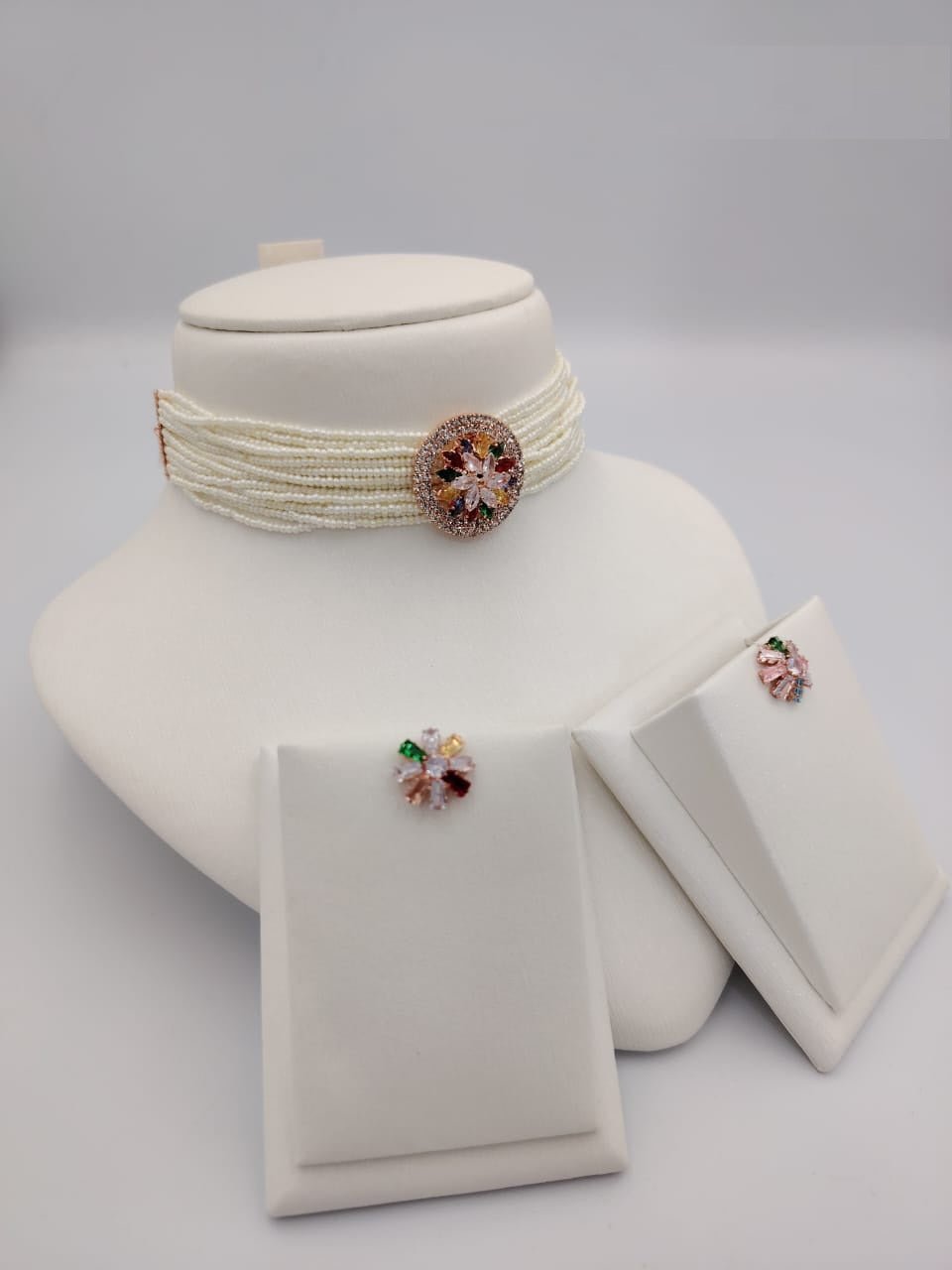 Pearl Choker Necklace Sets