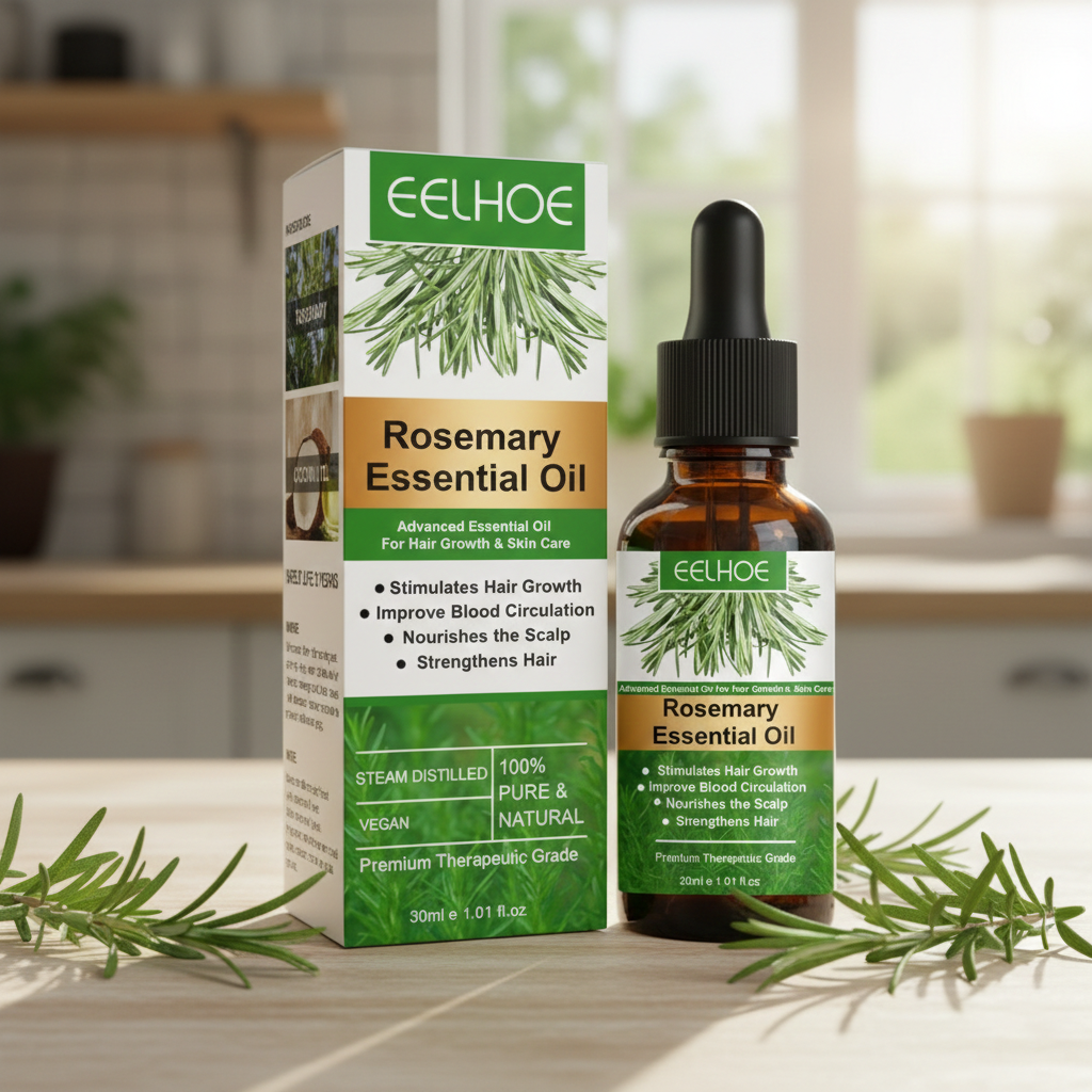 زيت إكليل الجبل العطري للعناية بالشعر