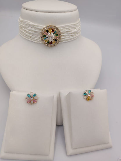 Pearl Choker Necklace Sets