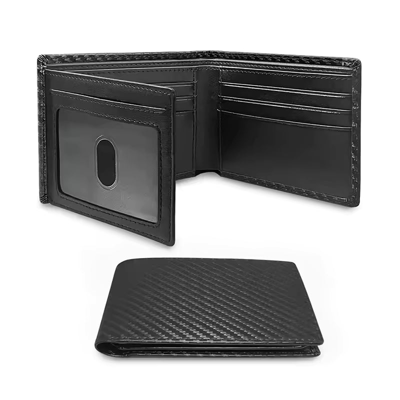 Men's Anti-magnetic Thin Wallet Special Carbon Fiber Dollar Multi Card Slot Wallet
