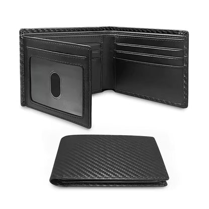 Men's Anti-magnetic Thin Wallet Special Carbon Fiber Dollar Multi Card Slot Wallet