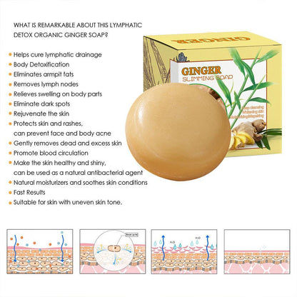 Ginger Pure Handmade Essential Oil Soap For Face Wash And Bath