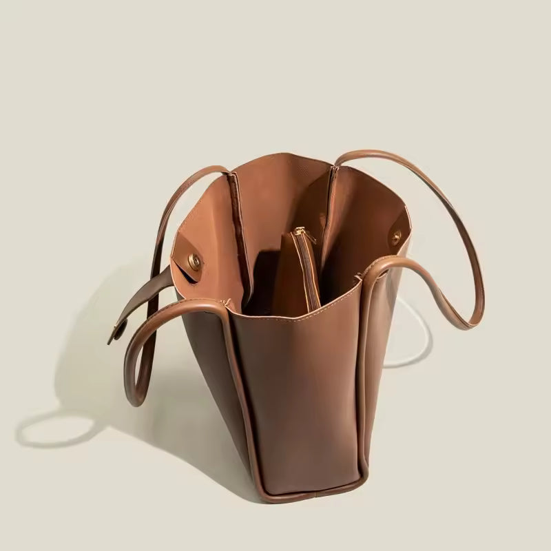 Retro One-shoulder High-grade Fashion Work Commuter Tote