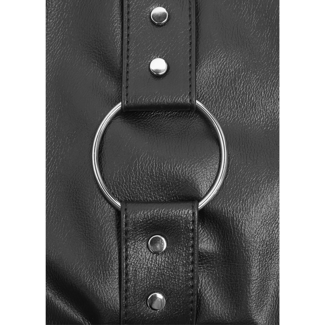 New Retro Biker's Commuter Black Tote Bag Large Capacity