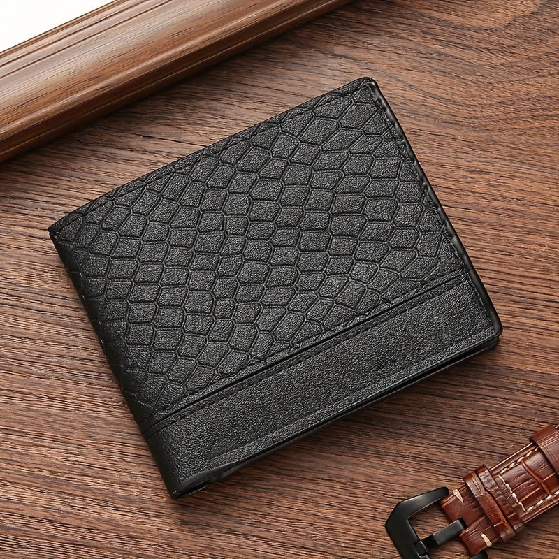 Snakeskin Pattern Men's Short Wallet