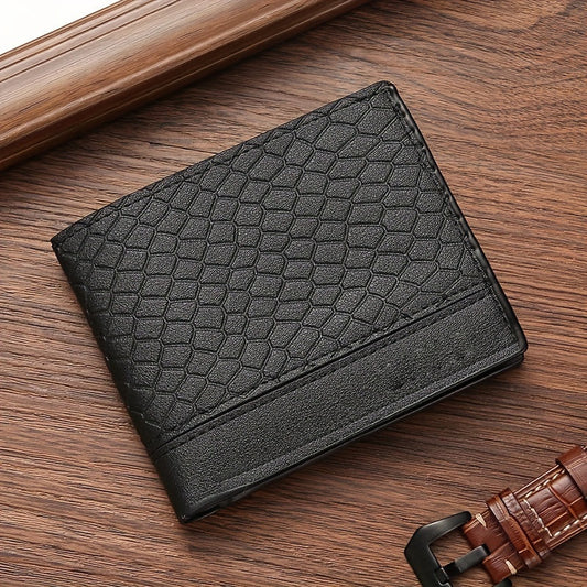 Snakeskin Pattern Men's Short Wallet