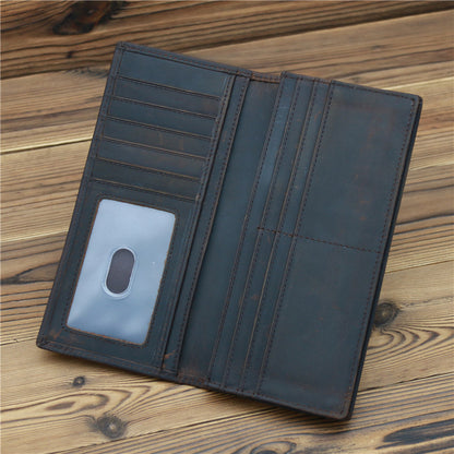 Pure First Layer Cowhide Retro Wallet