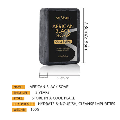 African Black Soap Deep Cleansing Body Anti-Mite Moisturizing