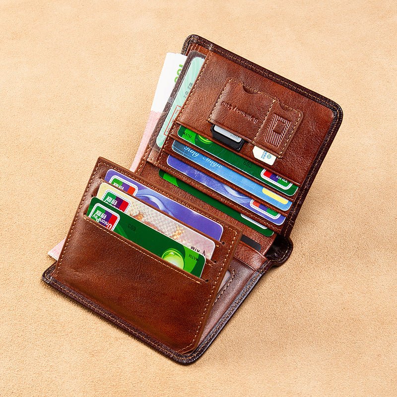 All-in-one Short Money Leather Ultra-thin Men's Wallet