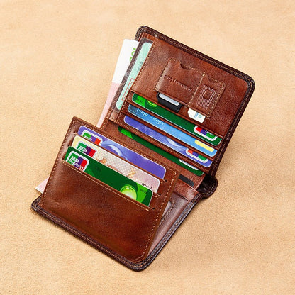 All-in-one Short Money Leather Ultra-thin Men's Wallet
