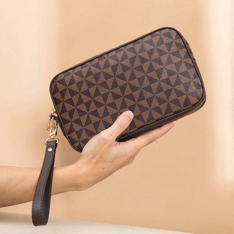 All-matching Printed Clutch Personalized Business Hand-held Bag Clip Wallet