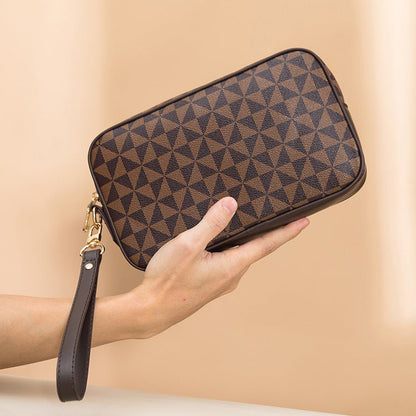 All-matching Printed Clutch Personalized Business Hand-held Bag Clip Wallet