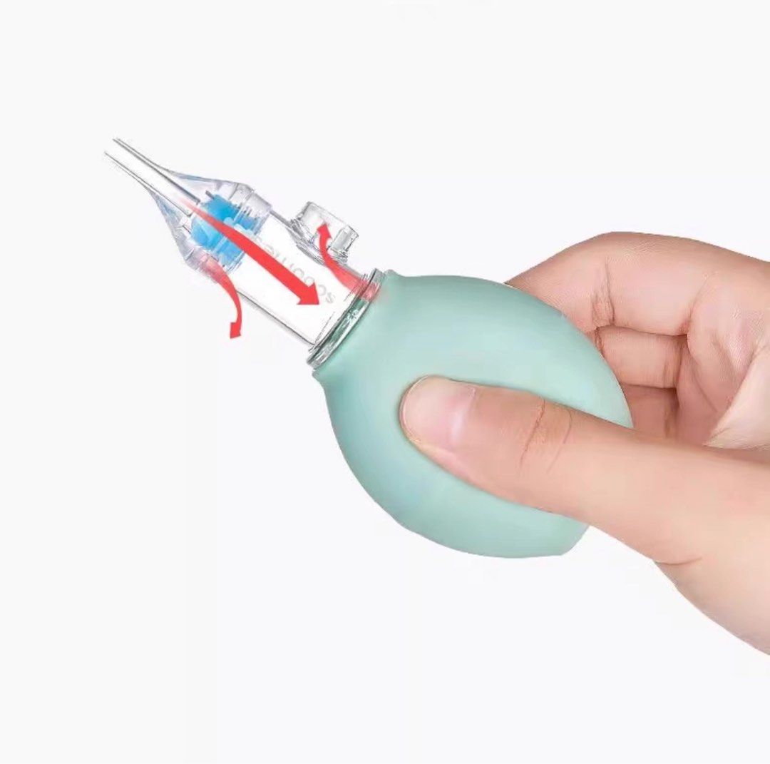 Infant Silicone Nasal Aspirator Pump Type Neonatal Cold Nasal Mucus Cleaner