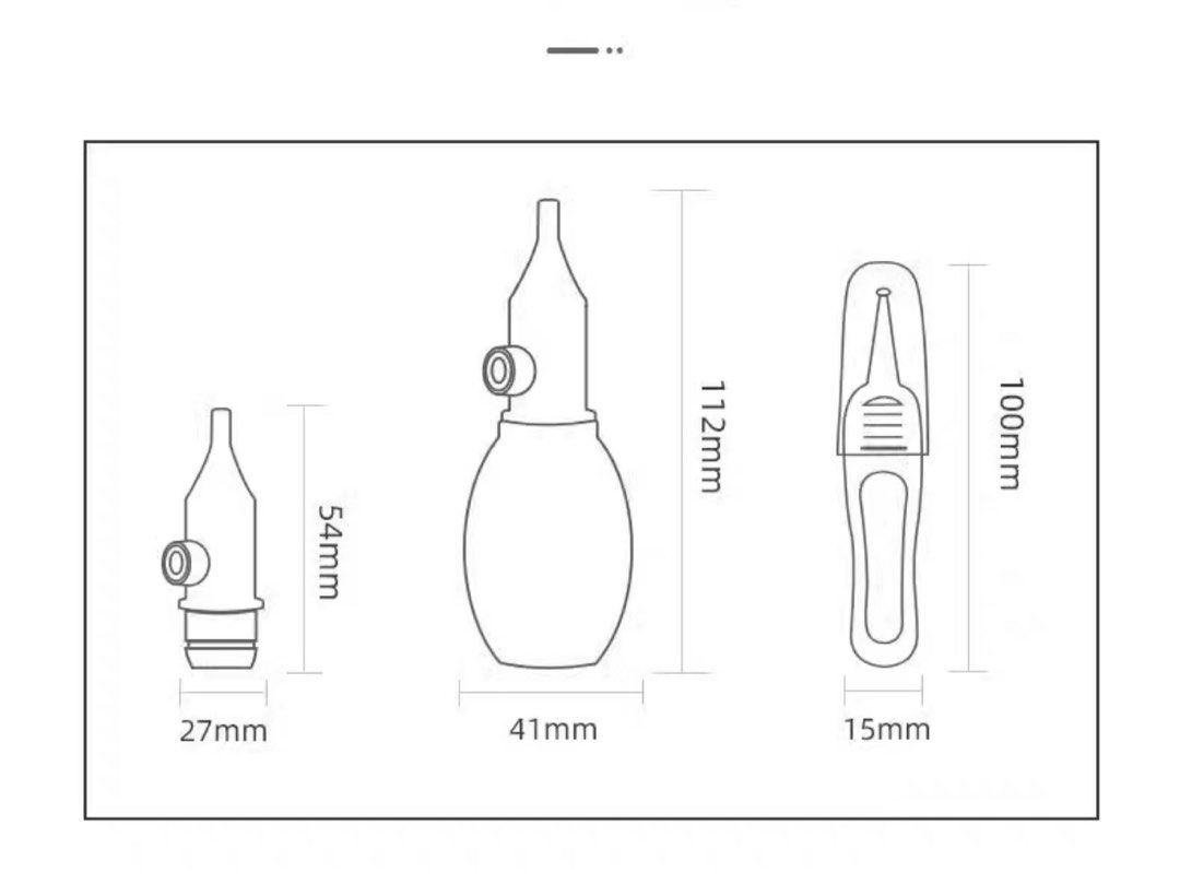 Infant Silicone Nasal Aspirator Pump Type Neonatal Cold Nasal Mucus Cleaner