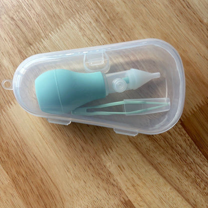 Infant Silicone Nasal Aspirator Pump Type Neonatal Cold Nasal Mucus Cleaner