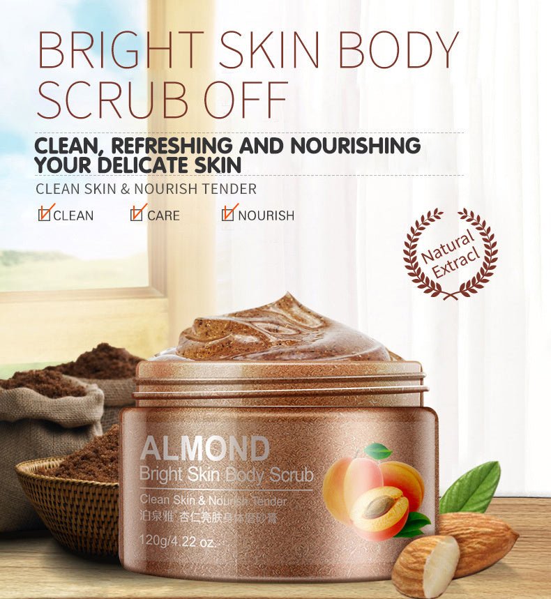 Almond & Cucumber Bright Skin and Body Moisturizing Scrub
