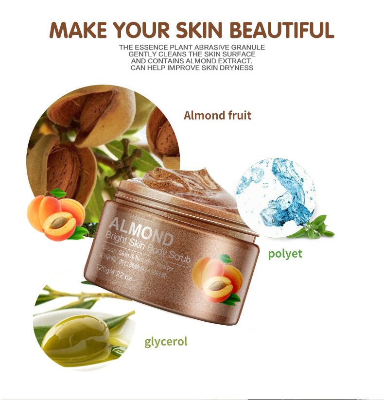 Almond & Cucumber Bright Skin and Body Moisturizing Scrub