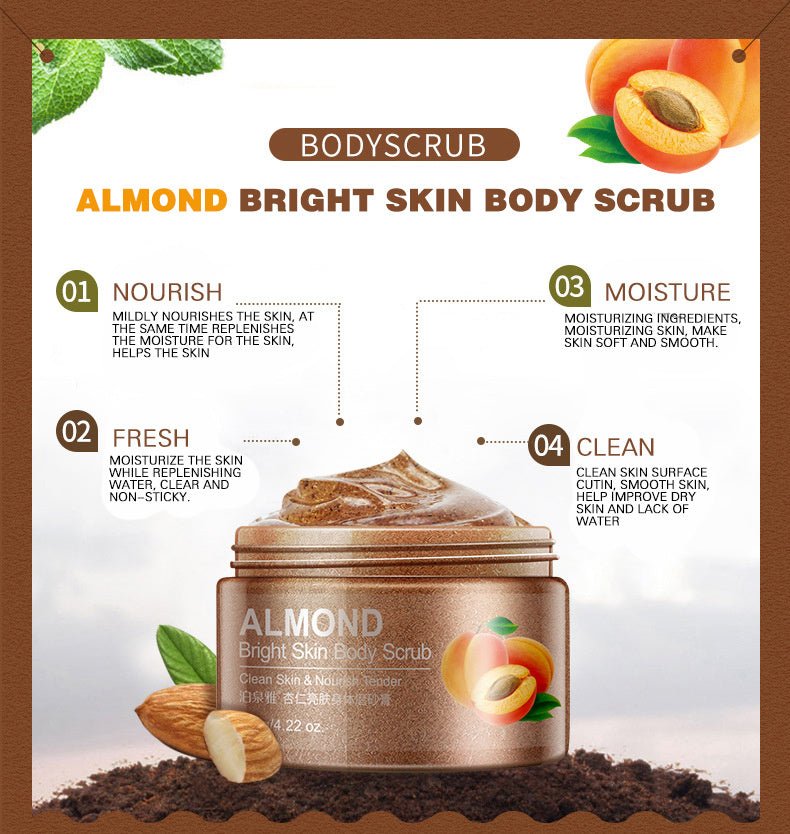Almond & Cucumber Bright Skin and Body Moisturizing Scrub