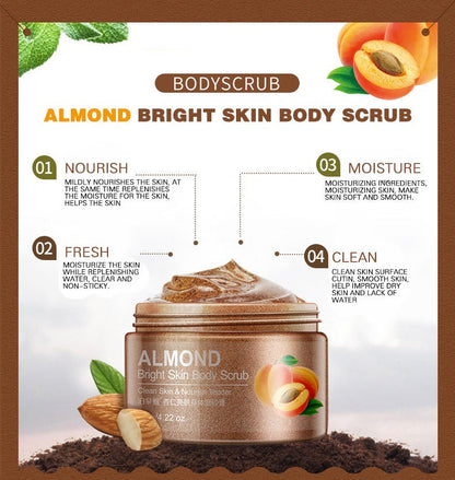 Almond & Cucumber Bright Skin and Body Moisturizing Scrub