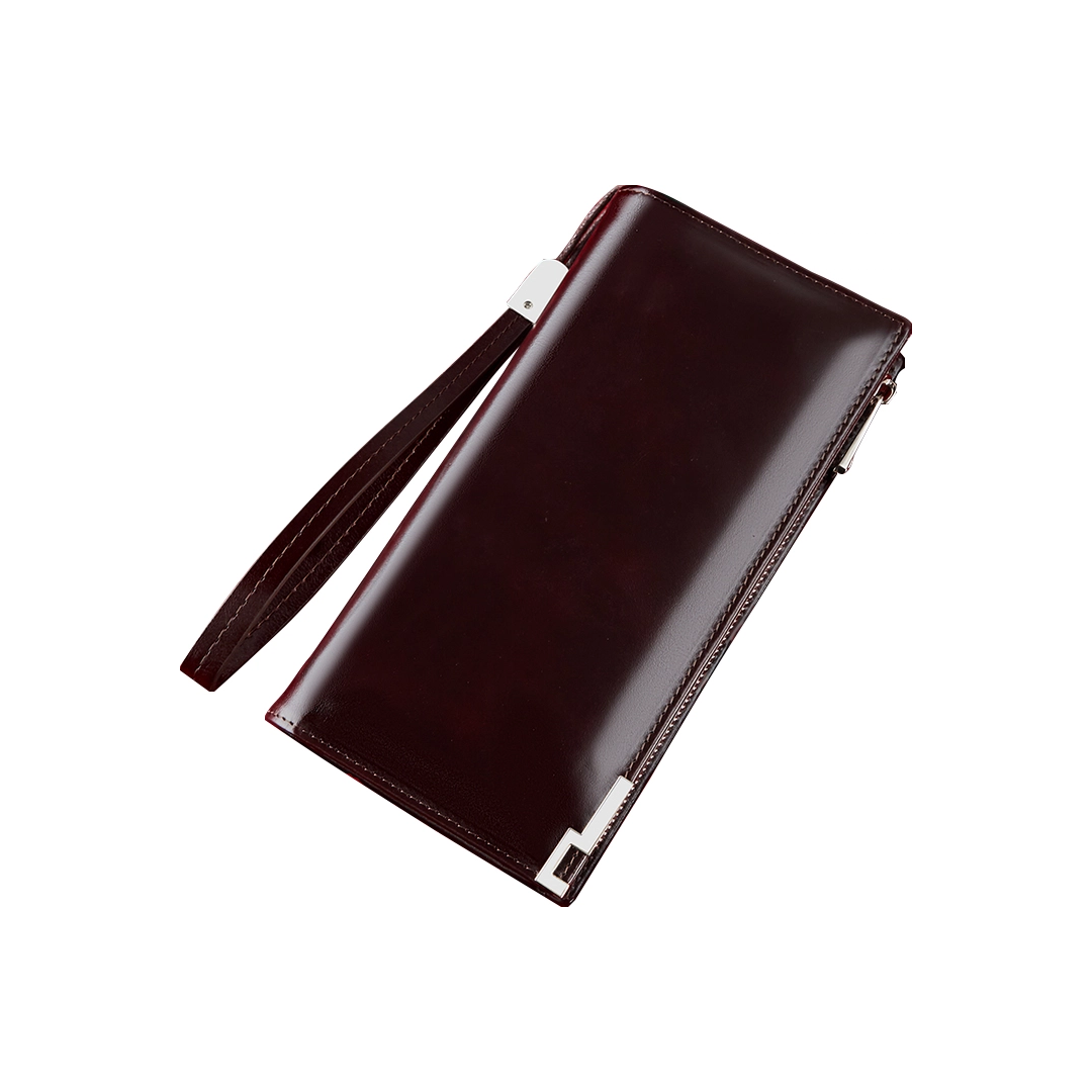 Cash Bag Cowhide Wallet Large Capacity