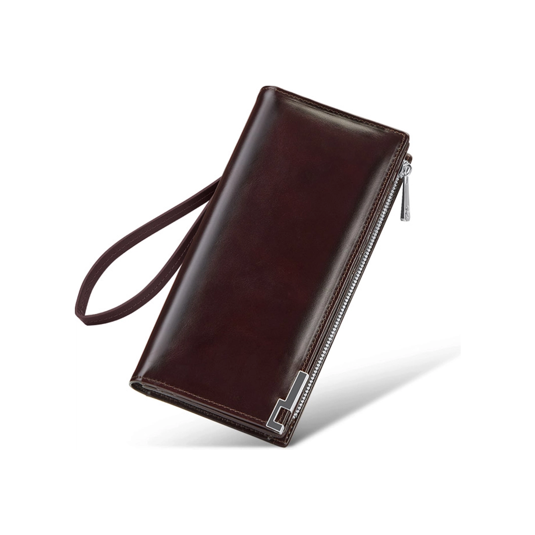 Cash Bag Cowhide Wallet Large Capacity