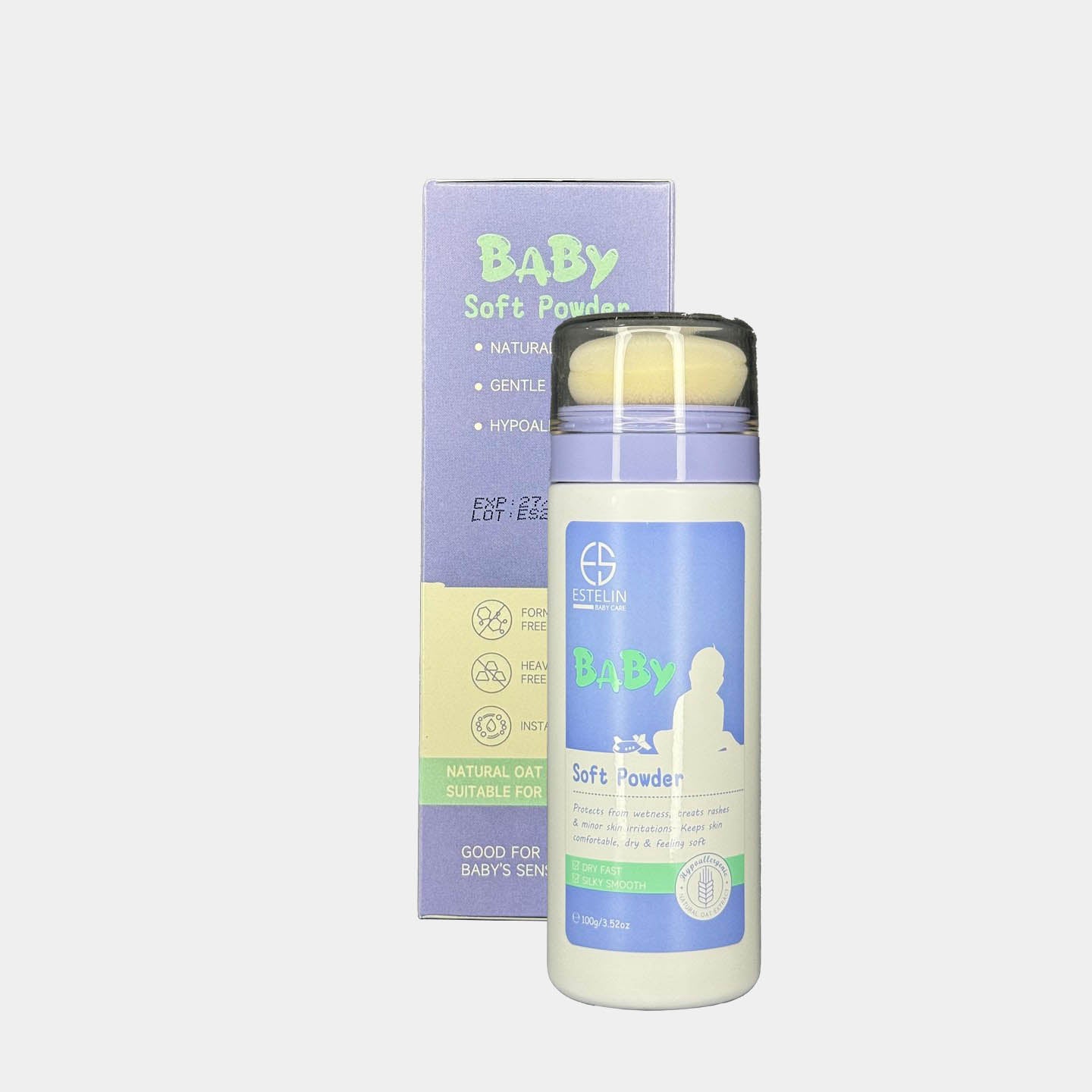 بودرة إستيلين بيبي سوفت وكريم طفح الحفاضات