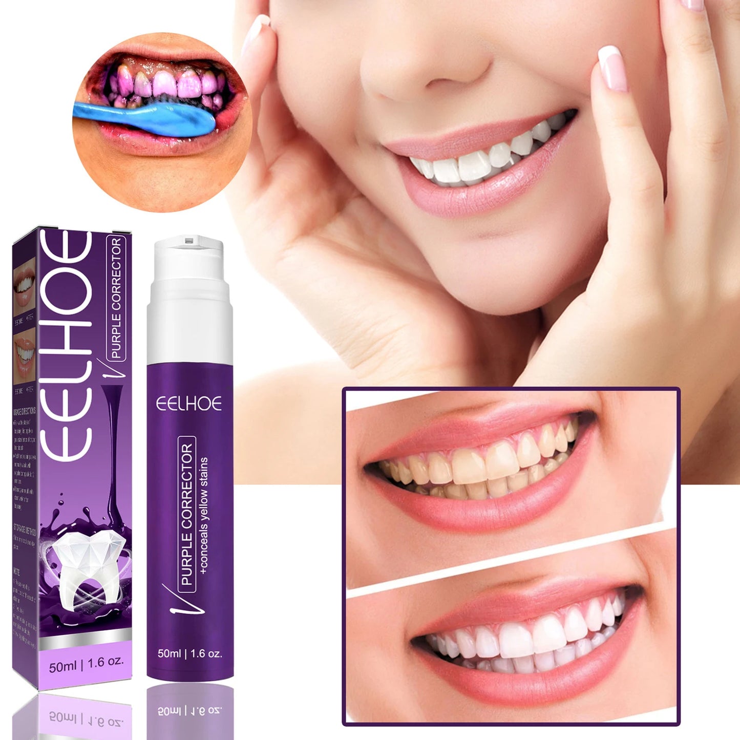 Eelhoe Purple Whitening Toothpaste
