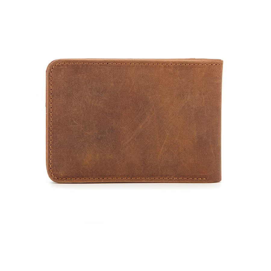 European and American RFID Men's Leather Wallet