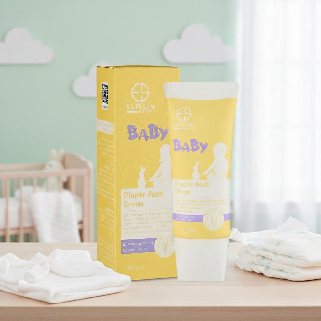 بودرة إستيلين بيبي سوفت وكريم طفح الحفاضات