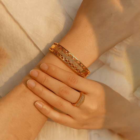 Dual Style Gold-Tone Jewelry Set