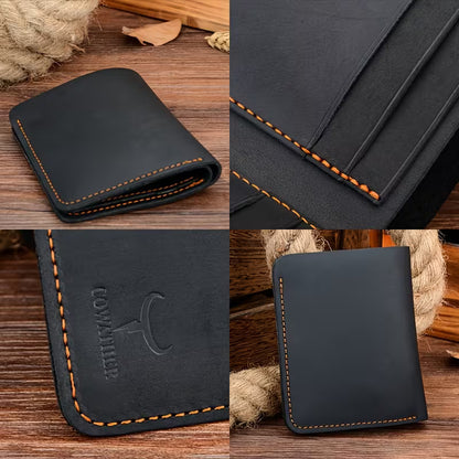 Business Fashion Men Retro Short Wallet
