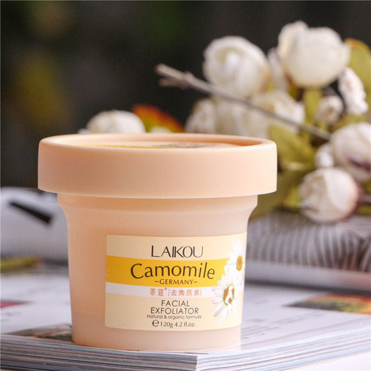 LAIKOU Deep Cleansing Facial Scrub with Camomile Extract - Natural Organic Exfoliating Cream