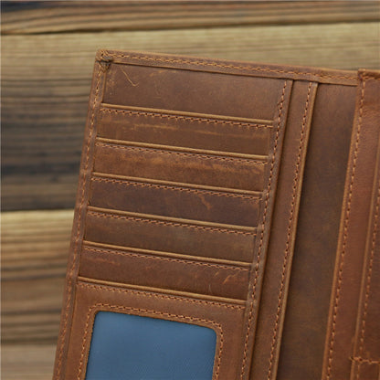 Pure First Layer Cowhide Retro Wallet