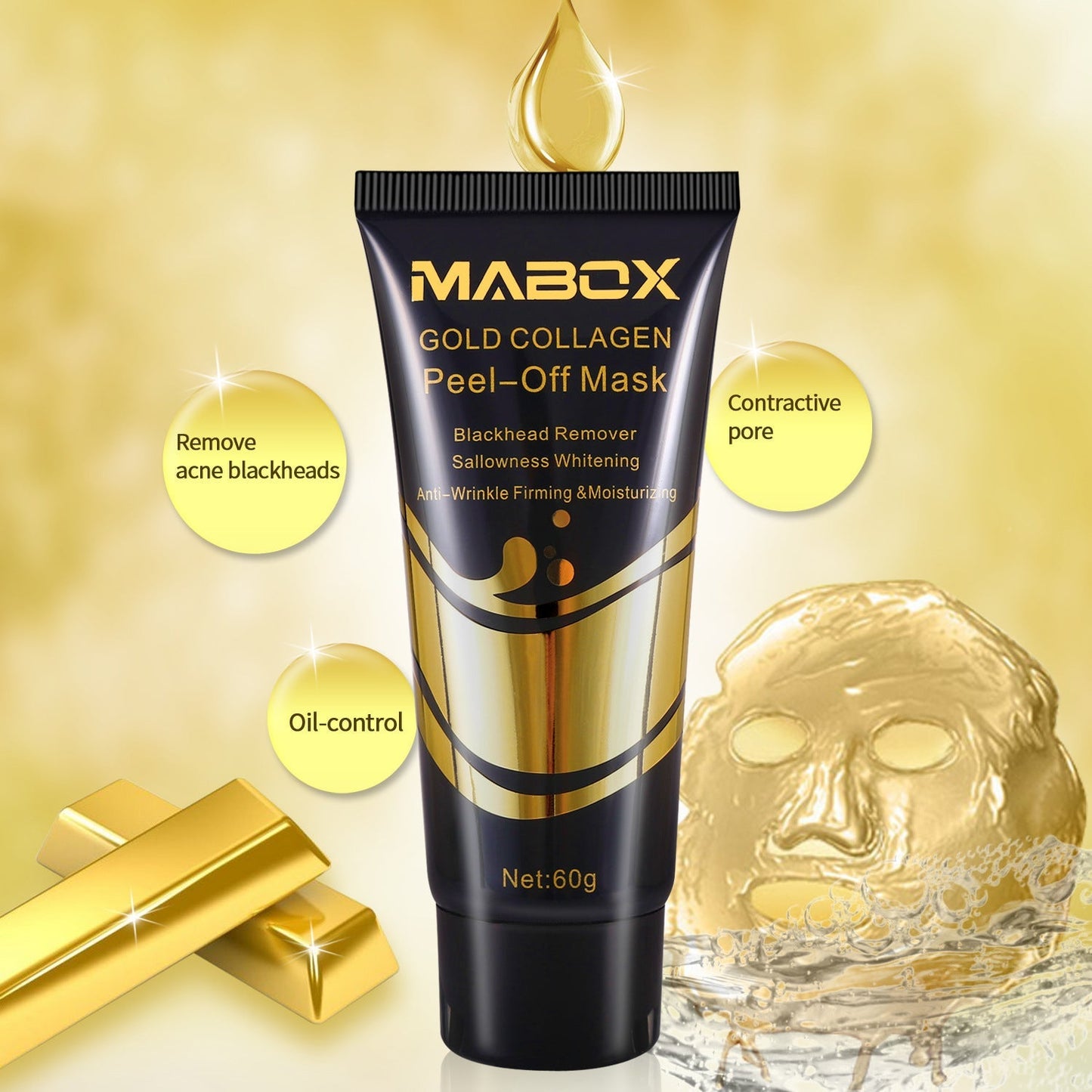 Mabox Gold Collagen Peel Off Mask