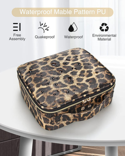 Jioney - Leopard Print Cosmetic Case