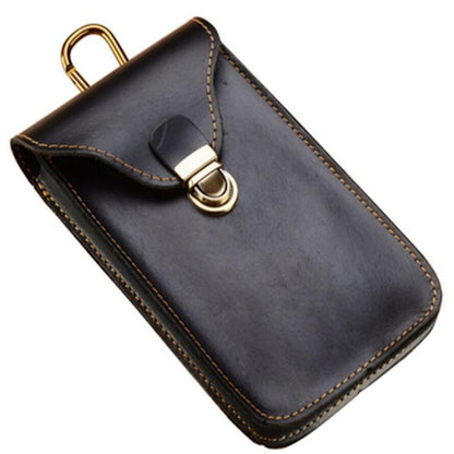 Leather Retro Mobile Phone Bag Outdoor Portable Mobile Phone Protective Cover Home Mobile Phone Storage Bag