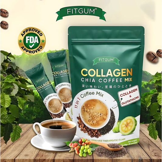 Fitgum - Collagen Chia Coffee Mix (Original)