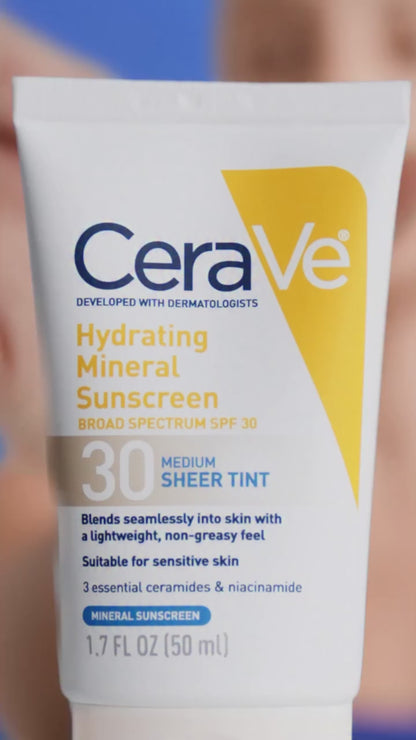CeraVe Hydrating Mineral Sunscreen SPF 30 Face Sheer Tint