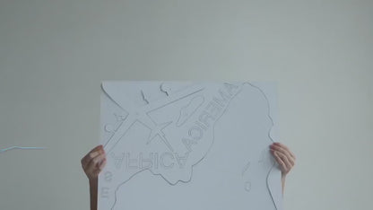 خريطة العالم ثلاثية الأبعاد لتزيين الجدران، مصنوعة من الأكريليك، لتزيين المكاتب (كبيرة)